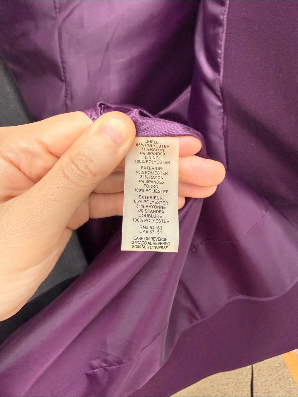 Calvin Klein Plum, Black & White Colorblock Longline Coat - Picture 8 of 10